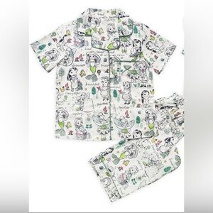 Disney Animators Collection Princess Ariel Belle Tinker Bell Toddler 2T Pajamas